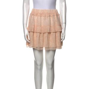 See By Chloe Pleated Tiered Skirt